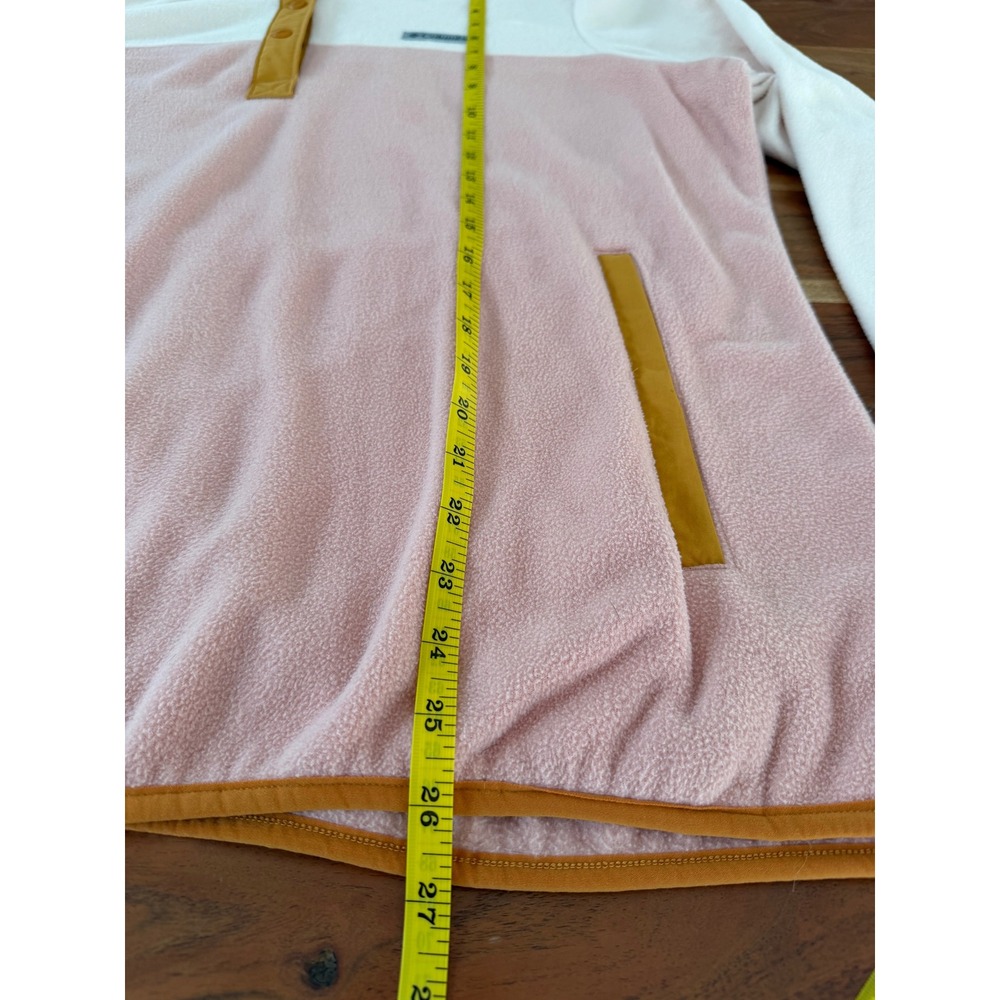 Columbia Benton Springs Fleece Pullover XXL Pink Cream Colorblock XL4503 Snap Up - Picture 6 of 8